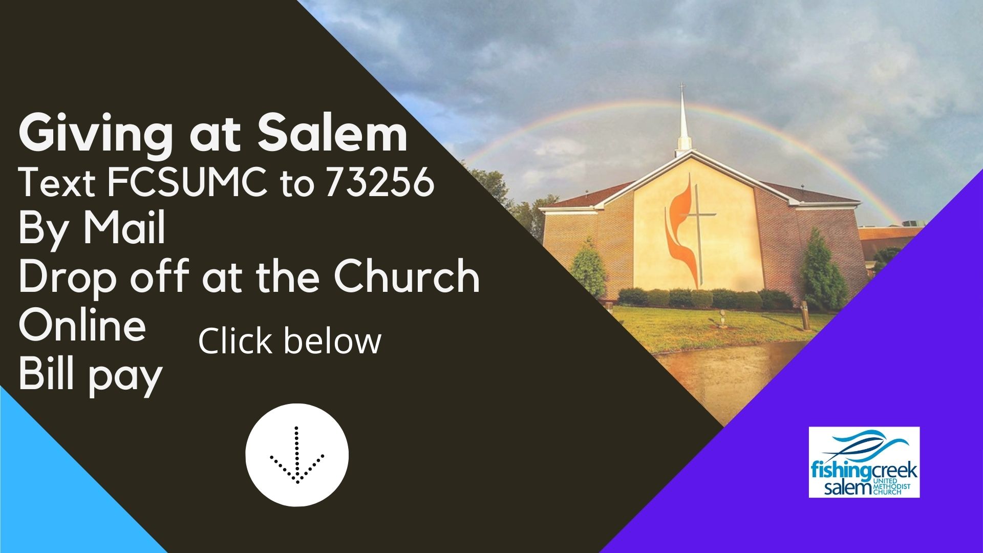 Online Giving Fishing Creek Salem United Methodist Church